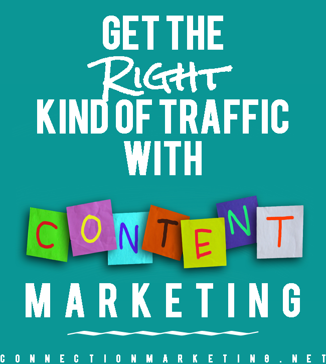 Get the Right Kind of Traffic with Content Marketing | Connection Marketing